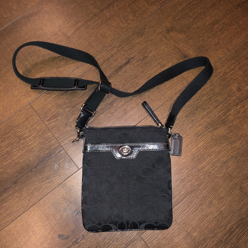 Black coach purse